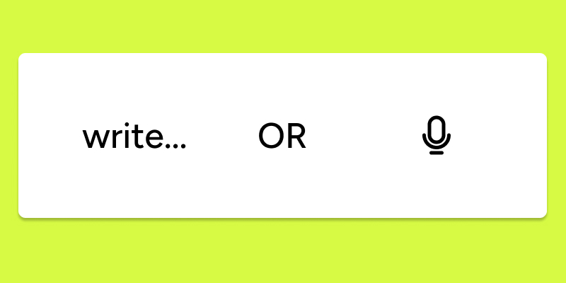 you write or record your answers